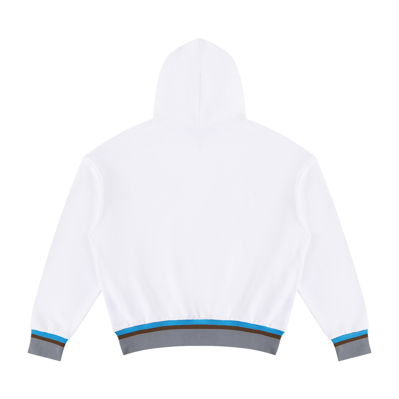 Color Block Boxy Cotton Hoodie