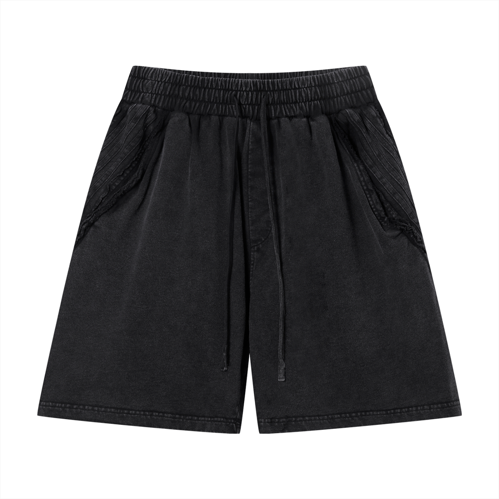 Vintage Wash Raw Edge Shorts