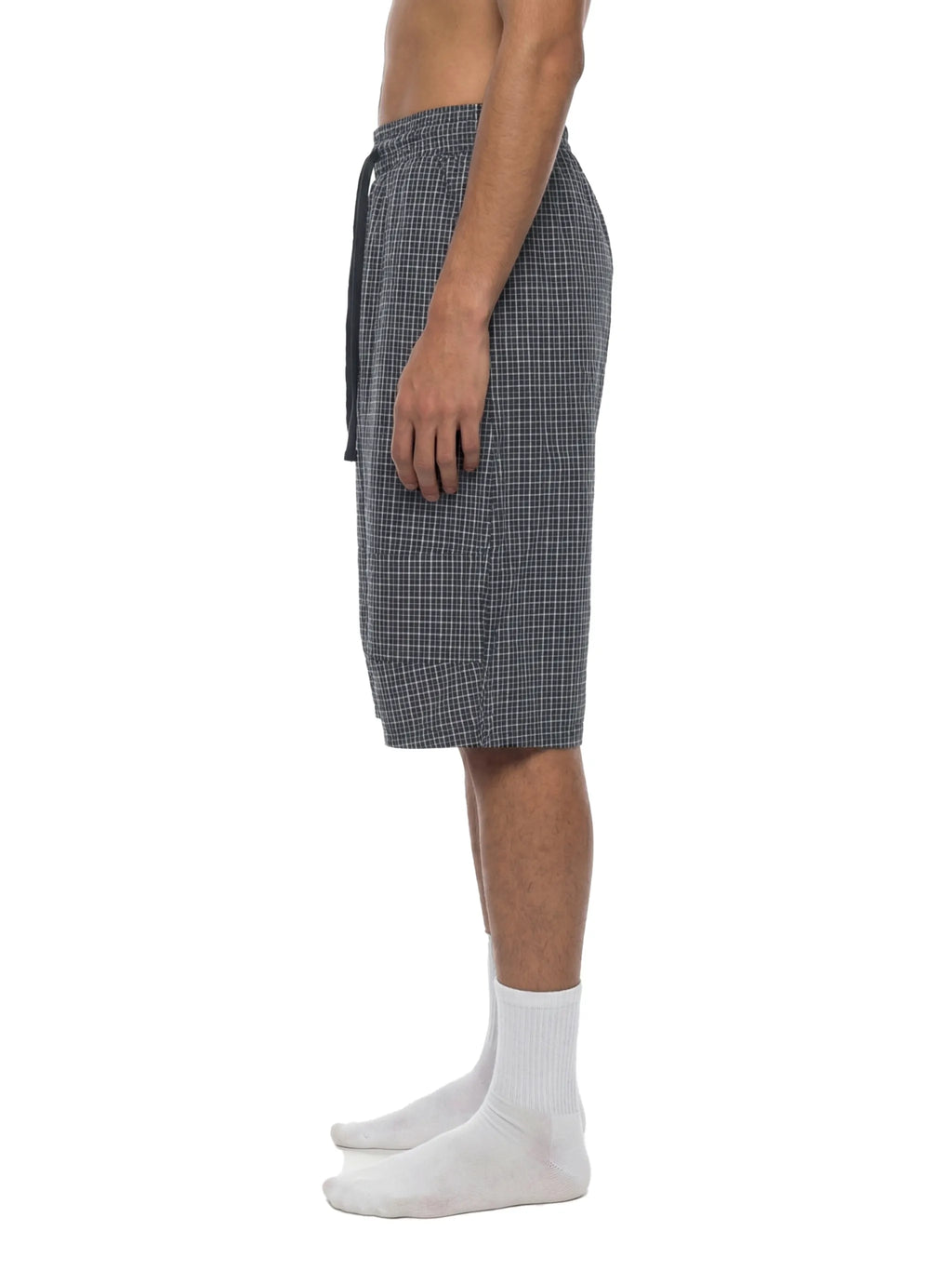 Plaid Loose Capri Shorts