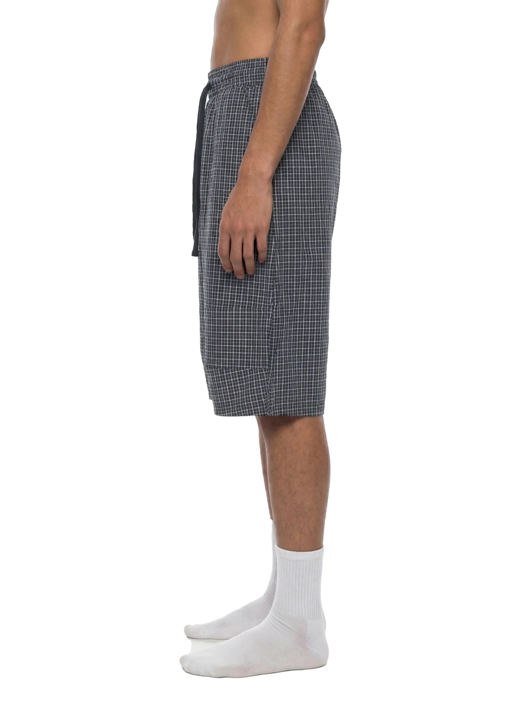 Plaid Loose Capri Shorts