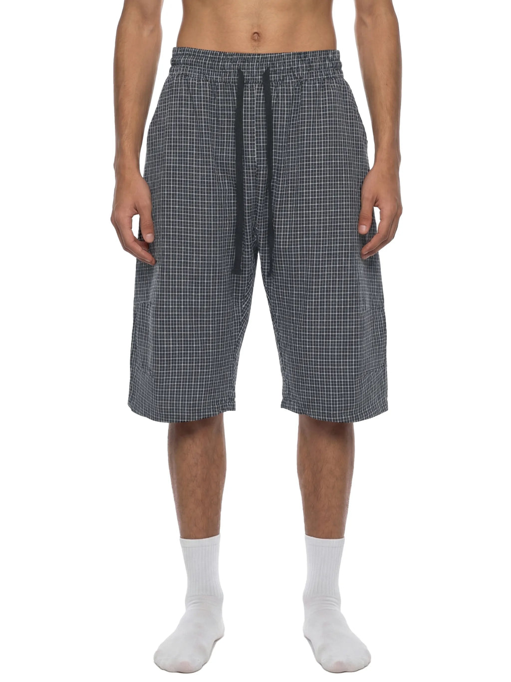 Plaid Loose Capri Shorts