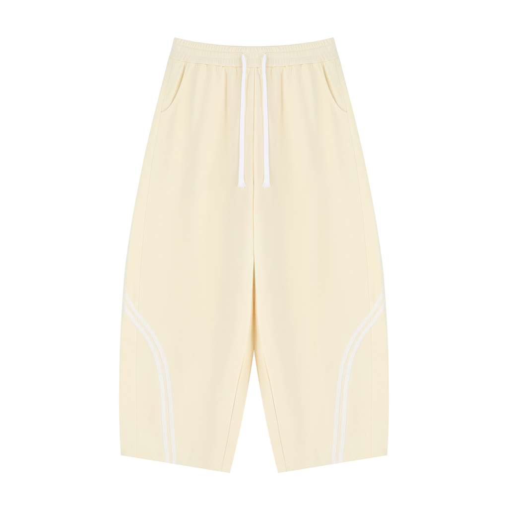 Wide Leg Piping Sweatpants