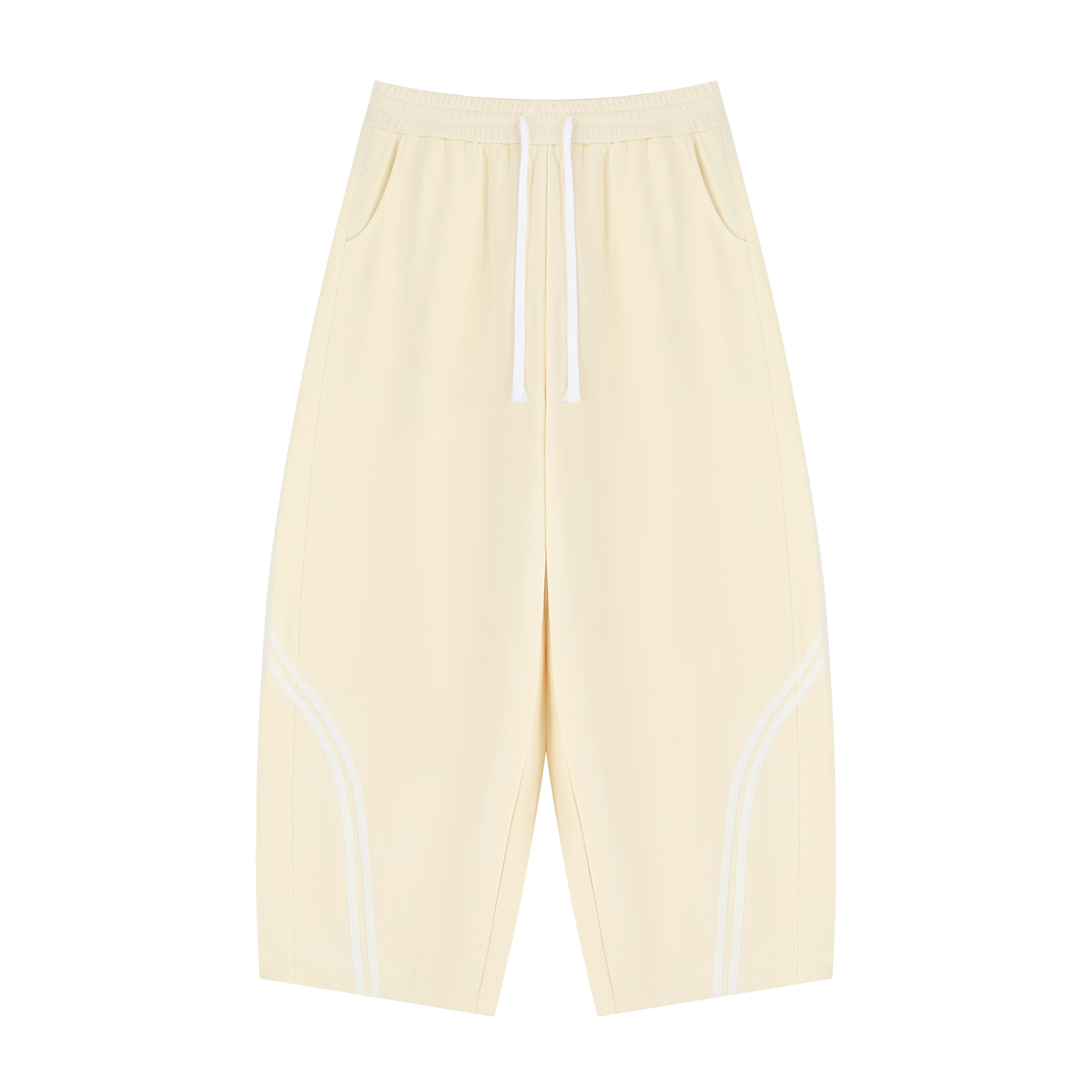 Wide Leg Piping Sweatpants