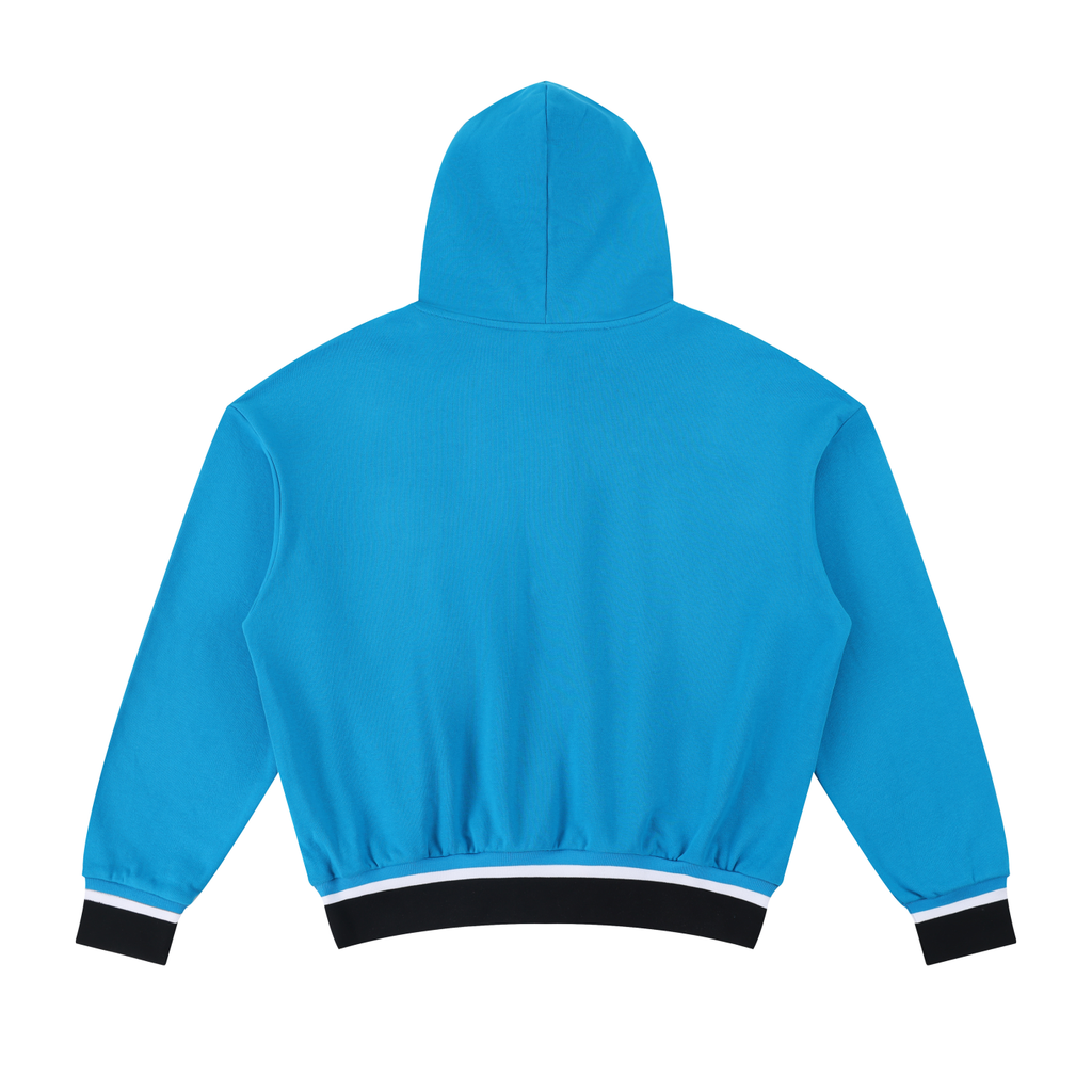 Color Block Boxy Cotton Hoodie