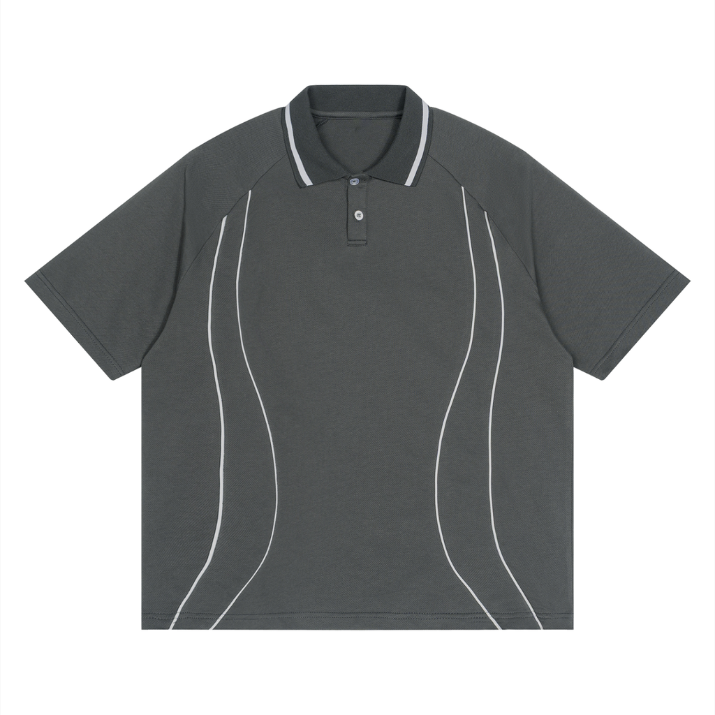 Raglan Piping Polo Shirt