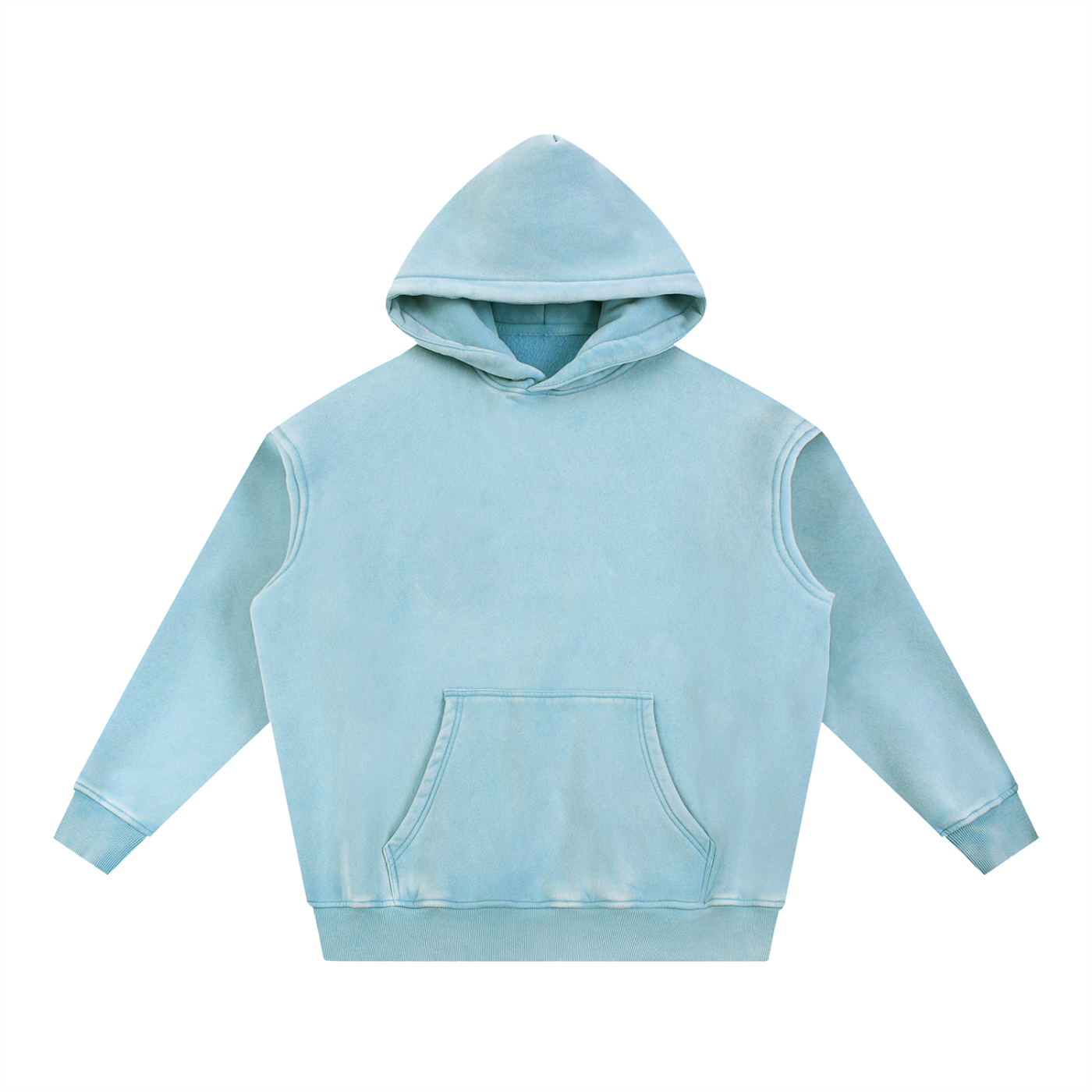 Snow Wash Oversize Fleece Hoodie