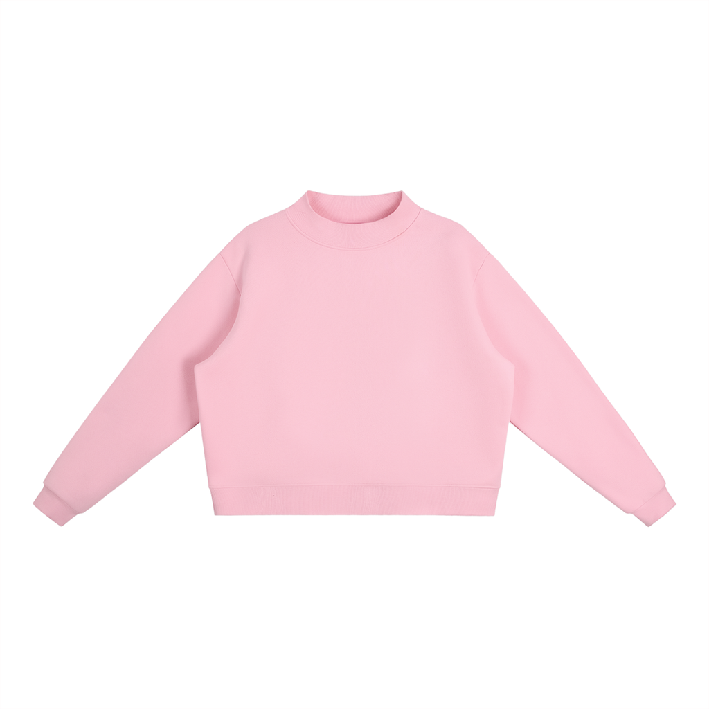 Essential Fleece Mock-Neck Sweatshirt