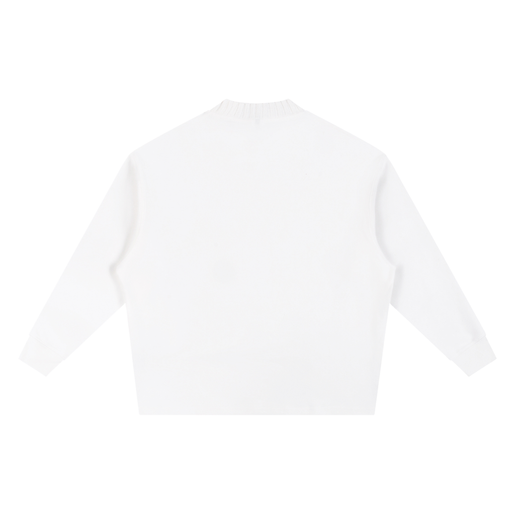 Knitted Round Neck Oversized Sweatshirt