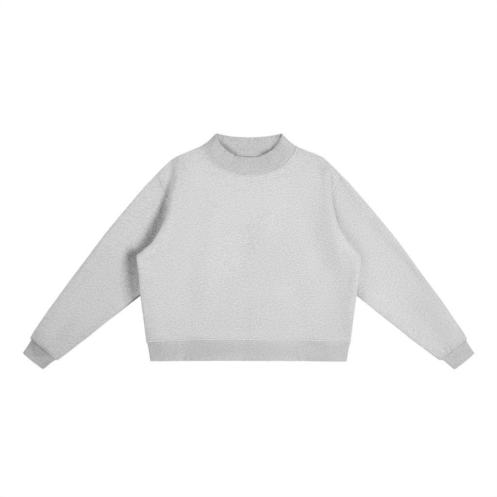 Essential Fleece Mock-Neck Sweatshirt