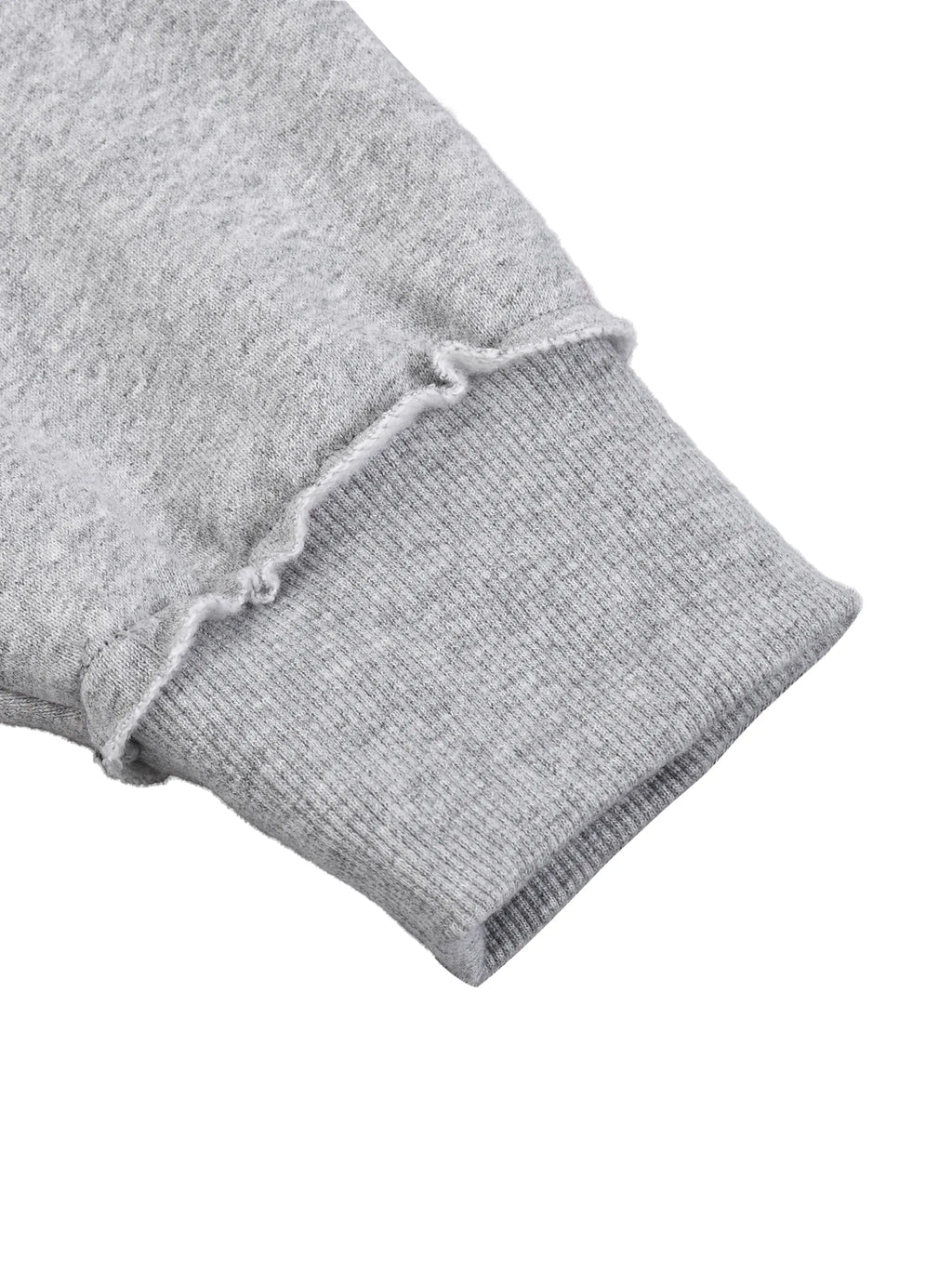 Half-Zip Rolled Edge Fleece Sweatshirt