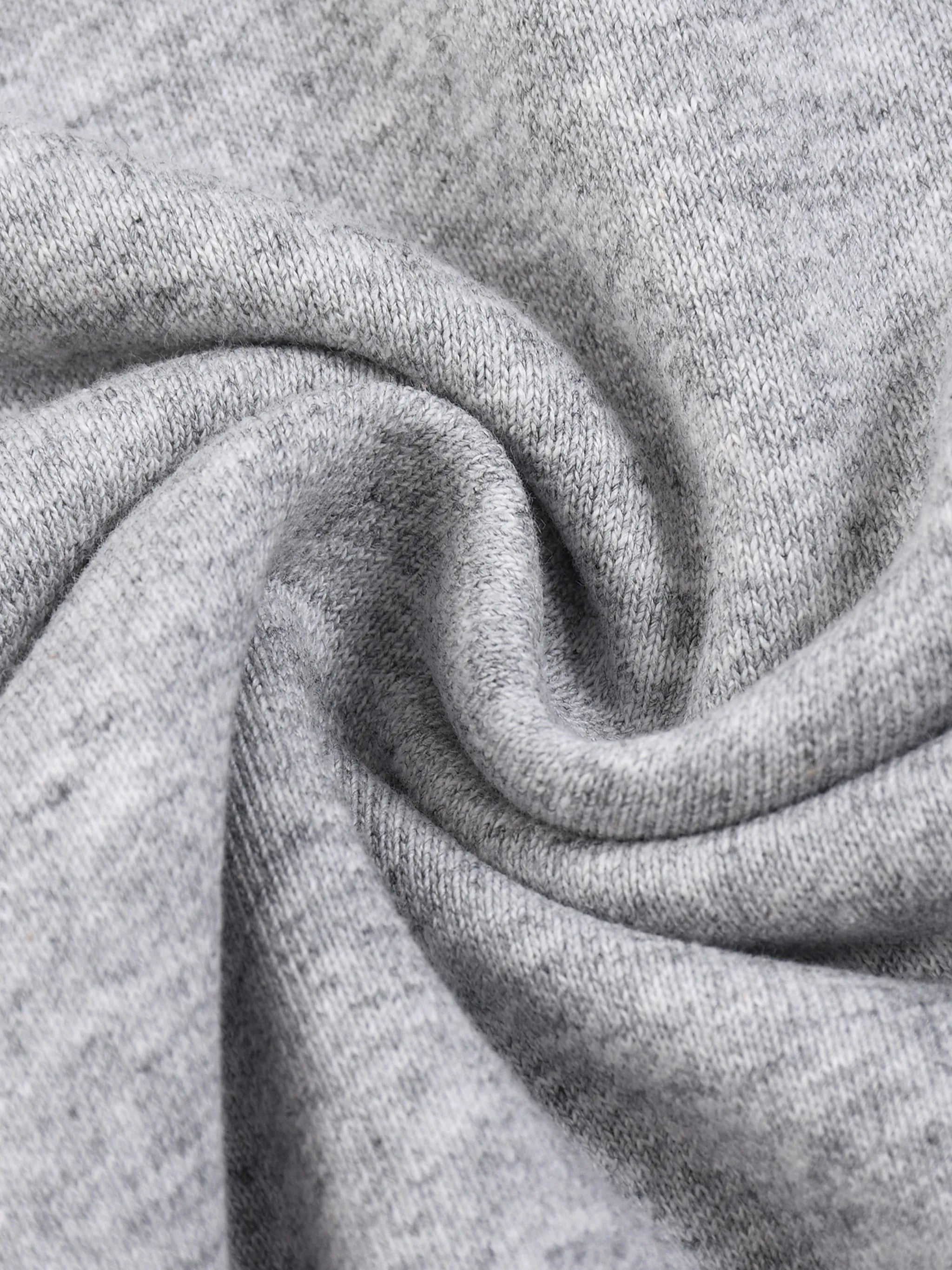 Half-Zip Rolled Edge Fleece Sweatshirt